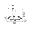 IDEAL LUX MINOR ROUND SP8 235547