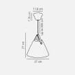 DESIGN FOR THE PEOPLE 84333009 Strap 27 | lampa wisząca | beżowy