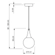 WYPRZEDAŻ LUMINA DECO LDP 11191 (BK) Rocherro E27