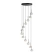 AZZARDO AZ6534 SERENITY 12 BK lampa wisząca