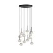 AZZARDO AZ6534 SERENITY 12 BK lampa wisząca