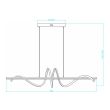 REALITY 339701-30 Serpent lampa wisząca LED