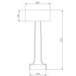 Step into Design ST-8127T/A COPPER Lampa stołowa TAVOLO A LED dotykowa miedziana 21 cm