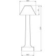 Step into design ST-8127T/B COPPER Lampa stołowa TAVOLO B LED dotykowa miedziana 22 cm