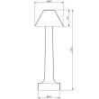 Step into design ST-8127T/B SILVER Lampa stołowa TAVOLO B LED dotykowa srebrna 22 cm