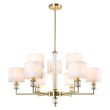 COSMOLIGHT Lampa wisząca SUTTON P09685BR-WH