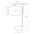 ELSTEAD BALANCE-TL-BKPN Lampa stołowa Balance - 1 źródło światła - Czarna z polerowanym niklem