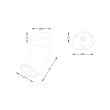 ZUMALINE TLS006-WH TORE LAMPA SUFITOWA BIAŁA/WHITE