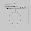MAYTONI TR038-4-5WTW-DD-B Luna Track Lighting czarny