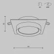 MAYTONI DL086-GX53-SQ-BG Hoop Downlight czarny,złoty