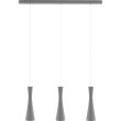 HELLUX 8510312 Lampa wisząca szara Vegas 3 pł