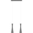 HELLUX 8510212 Lampa wisząca szara Vegas 2 pł