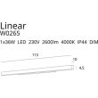 Maxlight Linear W0265 Kinkiet Biały IP44 Dim