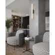 MAXLIGHT W0365 KINKIET FAYETTE 61CM 12W IP44 3000K CZARNY