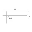 MAXLIGHT W0369 KINKIET ARNE 60CM 10W IP44 3000K