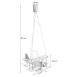 HELLUX 1041024 Lampa wisząca Samolot mały zielony