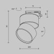 MAYTONI TR007-1-12W3K-B ONDA Track Lighting czarny