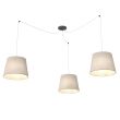 EMIBIG 1423/3 ASCOT 3 BEIGE lampa wisząca