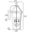 COSMOLIGHT Kinkiet ZURICH W03616BK