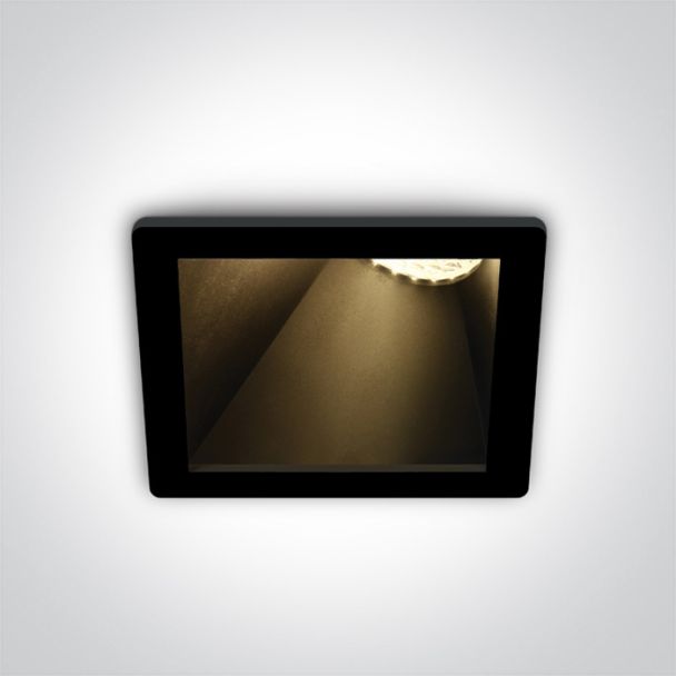 ONE LIGHT 50105MA/B/B Bevera czarny wpust z oprawką GU10 MR16 dark light