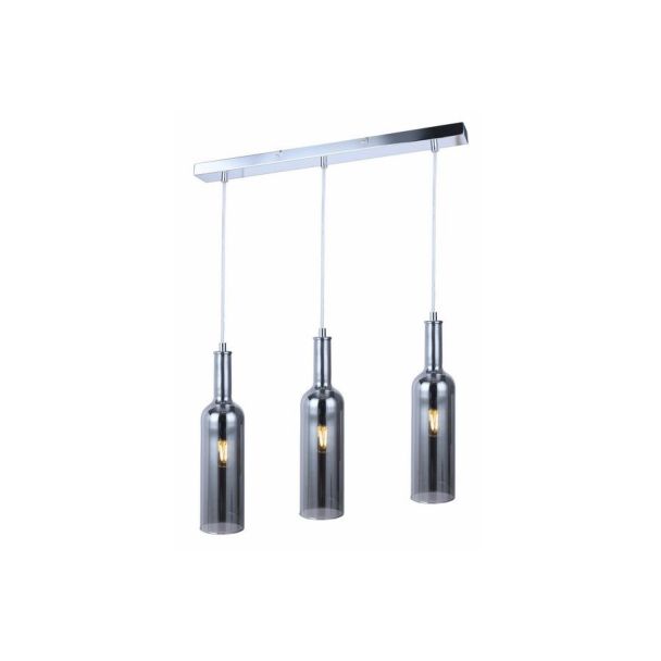 REALITY 332803-02 Bottle - lampa wisząca 3 płomienna chrom
