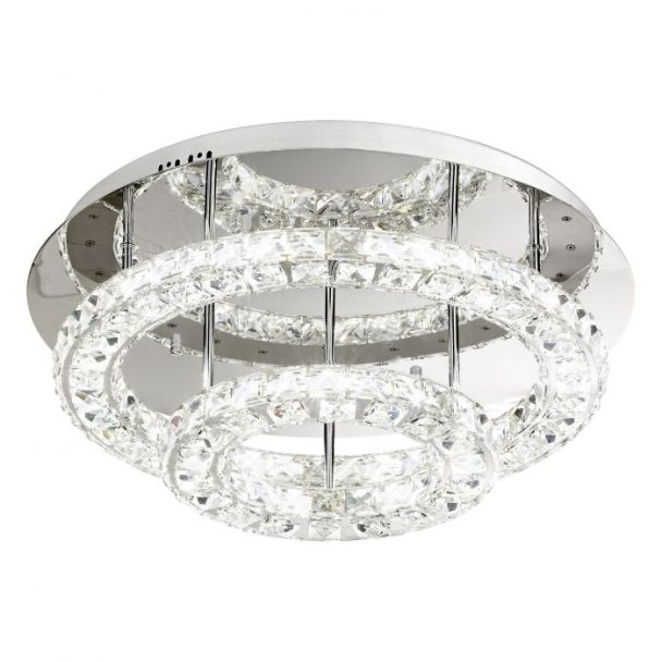 EGLO 39003 LAMPA TONERIA OPRAWA SUFITOWA LED-DL Ø550 CHROM/KRISTALLTONERIA