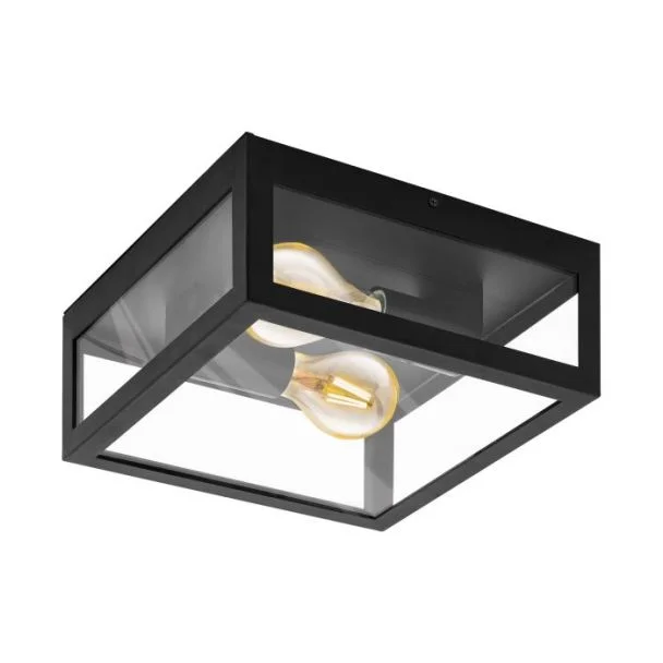 EGLO 99122 LAMPA AMEZOLA OPRAWA ŚCIENNA / SUFITOWA WL/DL/2 E27 SCHWARZ/KLAR AMEZOLA
