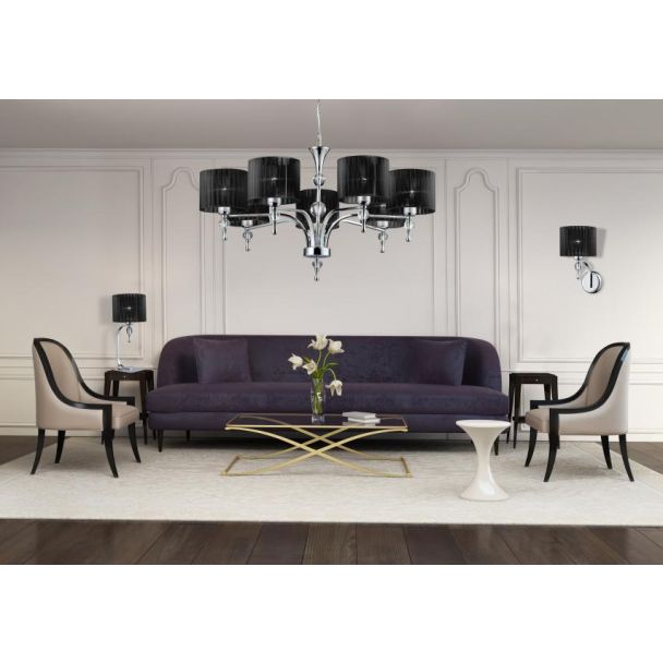 AZZARDO 1976-1W-BK / AZ0501 Impress wall (black) Lampa ścienna / kinkiet