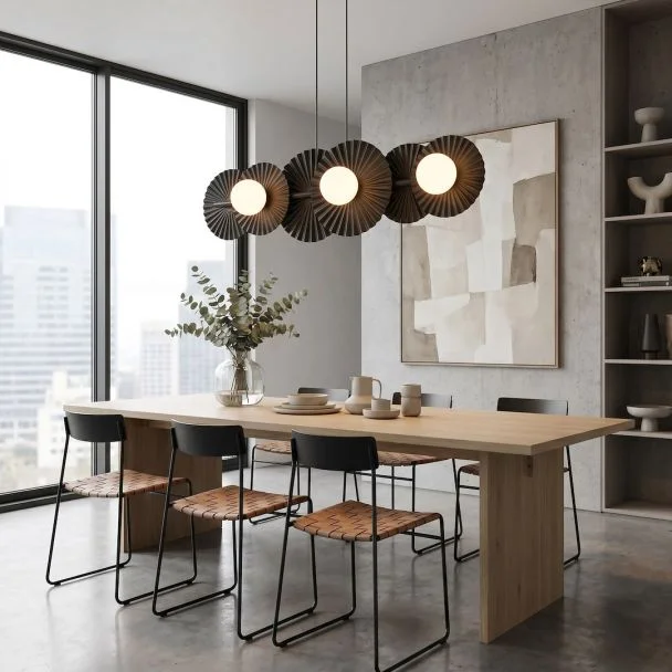 EMIBIG 1726/6 UMBRA 6 BLACK Lampa wisząca