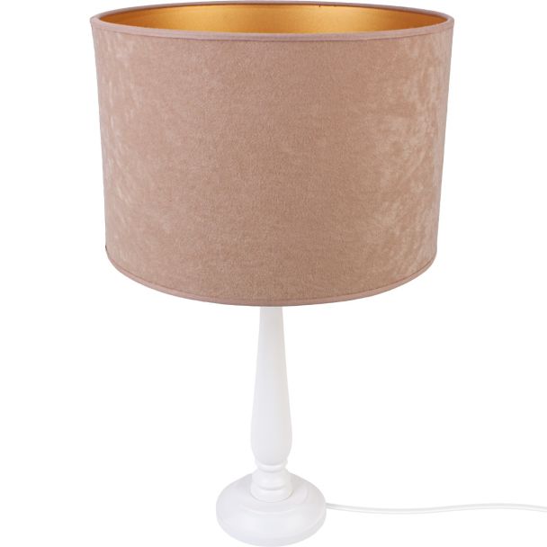 HELLUX 4104254 Lampa stołowa BERTA abażur beż