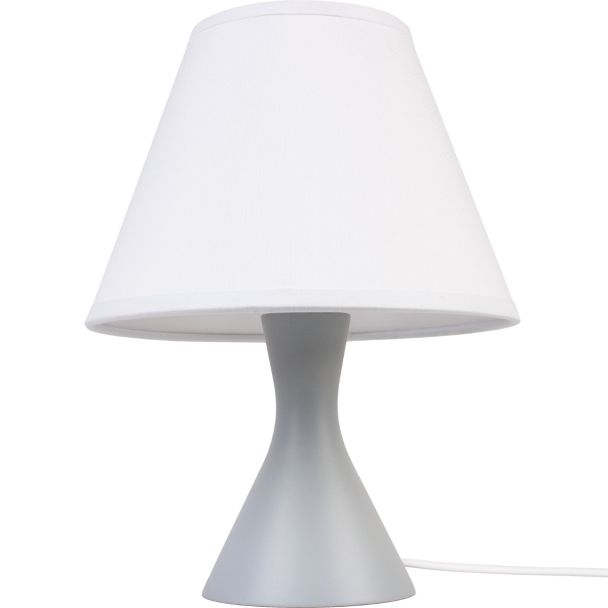 HELLUX 4113640 Bois lampa stołowa - szary