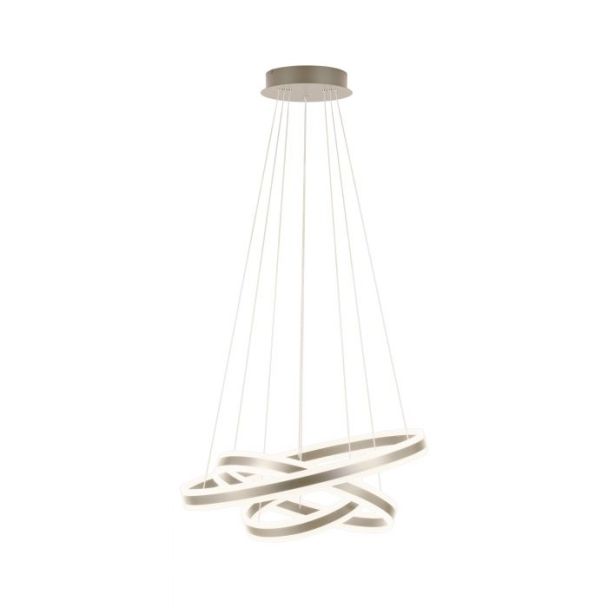 EGLO 39314 LAMPA TONARELLA OPRAWA WISZĄCA LED-HL 3XRING CHAMPAGNER/SAT.TONARELLA