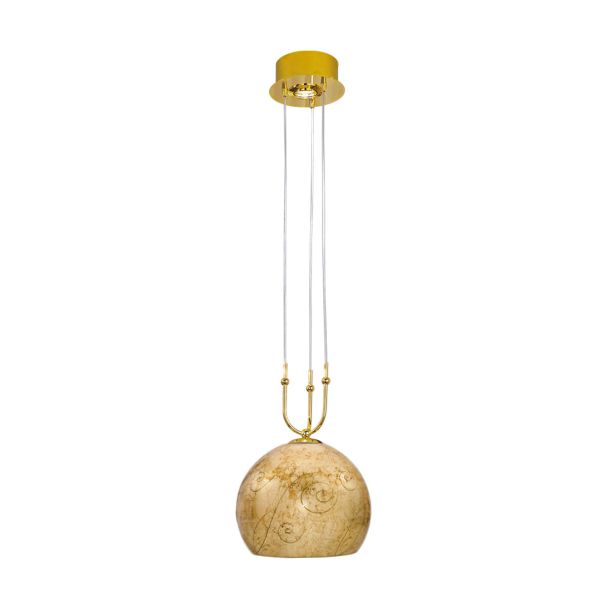 KOLARZ 0392.31+1L.3.ME.AU LUNA lampa wisząca złoto 24K