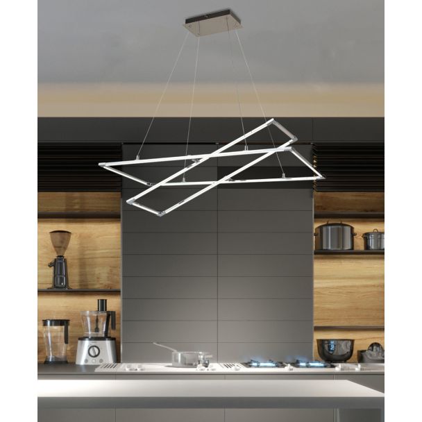 CANDELLUX A0033-321 KSEROS LAMPA WISZĄCA 90X44 45W LED CHROMOWY 4000K APETI