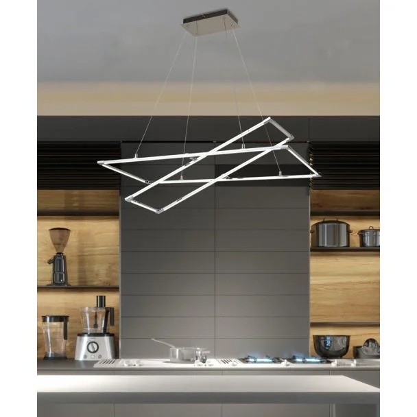 CANDELLUX A0033-321 KSEROS LAMPA WISZĄCA 90X44 45W LED CHROMOWY 4000K APETI