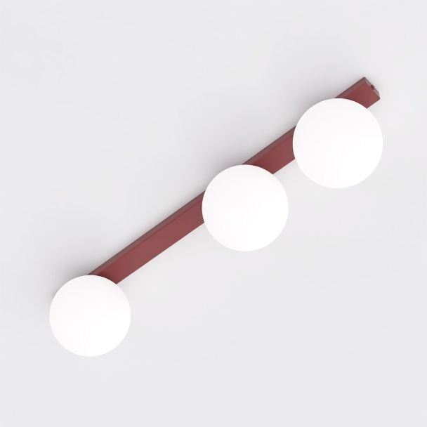 EMIBIG 1713/3 FIT 3 BURGUNDY OPAL Lampa sufitowa