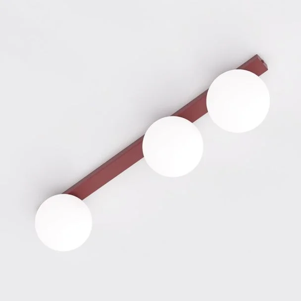 EMIBIG 1713/3 FIT 3 BURGUNDY OPAL Lampa sufitowa