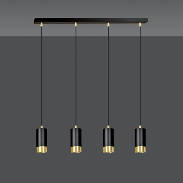 EMIBIG 817/4 LAMPA WISZĄCA FUMIKO 4 BL/GOLD