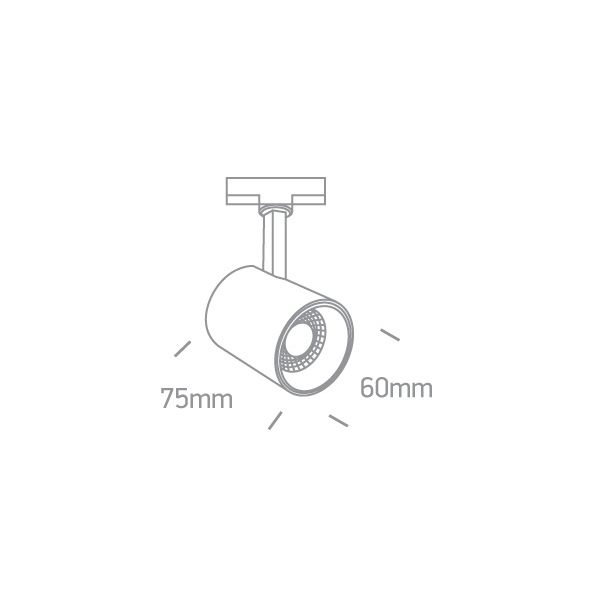 ONE LIGHT 65646T/W/W Lampiri biały track spot COB LED 3000K 8W AC LED
