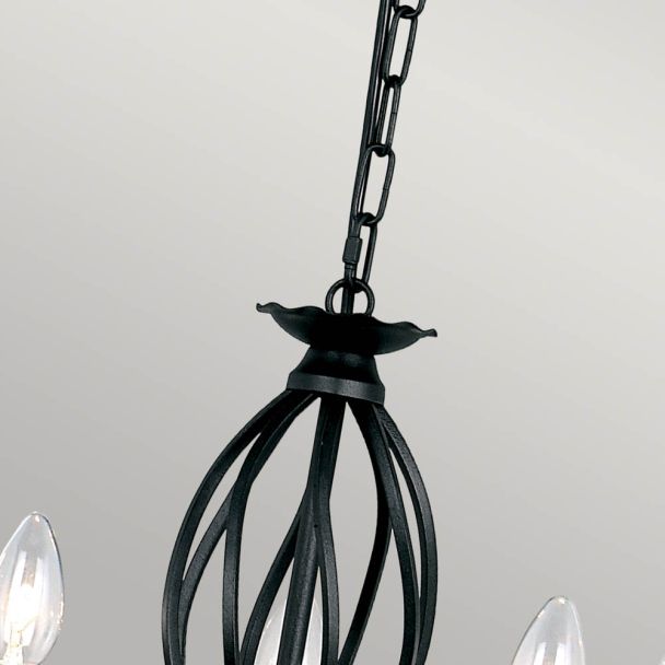 ELSTEAD ARTISAN ART5 BLACK 5Lt Chandelier/Semi-Flush