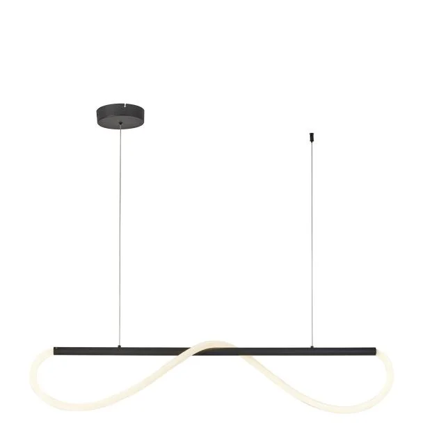 LIGHT PRESTIGE Lampa wisząca Meleca S 1xLED LP-2345/1P S BK
