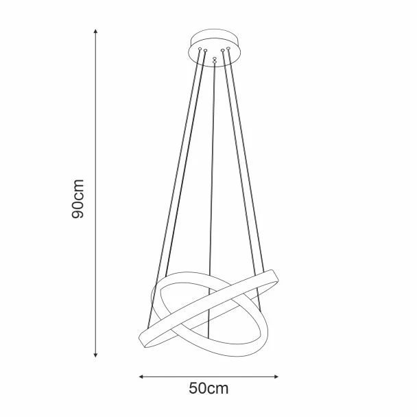 WYPRZEDAŻ E-CRYSTAL 00505 LED WHITE BEND 54W 4000K