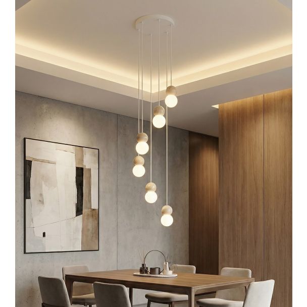 EMIBIG 1674/6 LOOP 6 WHITE LAMPA WISZĄCA