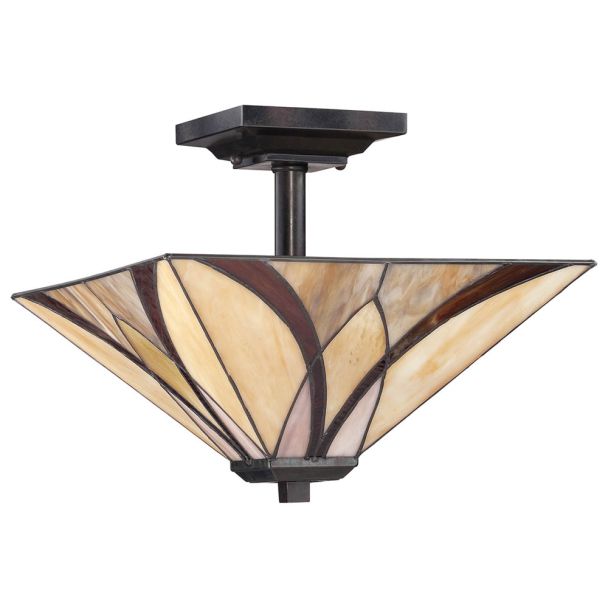 ELSTEAD Asheville QZ-ASHEVILLE-SF 2 Light Semi-Flush
