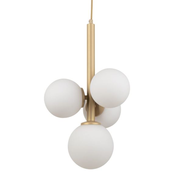 SIGMA 33606 Perla 4 lampa wisząca złoty,biały