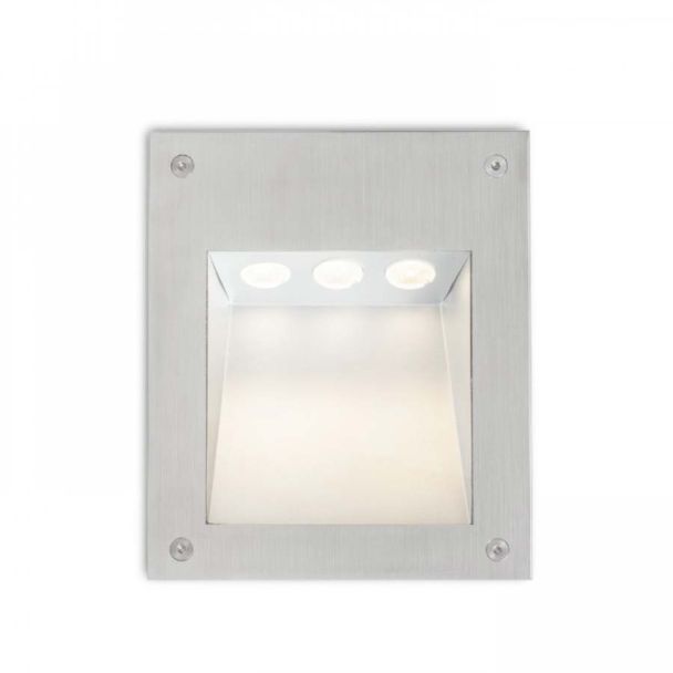 RENDL R10546 AKORD ścienna do wbudowania stal nierdzewna 230V LED 3W IP65 3000K