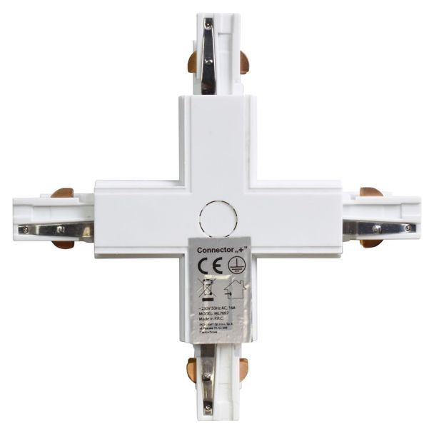 MILAGRO ML7097 Łącznik Lampy Track Light Biały 3-obwodowy Typ: +