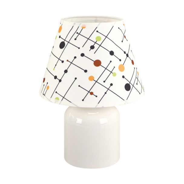 IDEUS 04102 IMBIR E14 WHITE Lampka stołowa