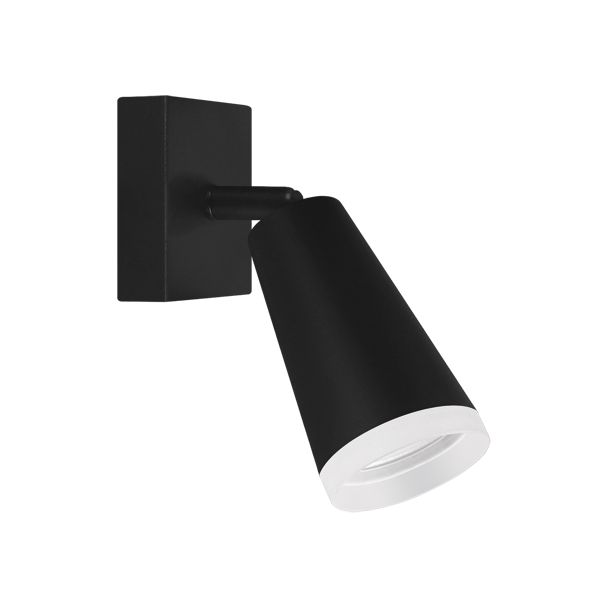 IDEUS 04142 SANA GU10 1D BLACK Oprawa ścienno-sufitowa