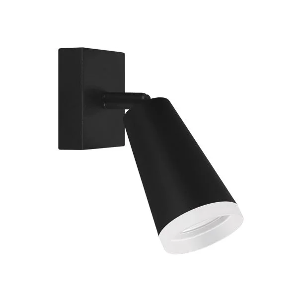 IDEUS 04142 SANA GU10 1D BLACK Oprawa ścienno-sufitowa